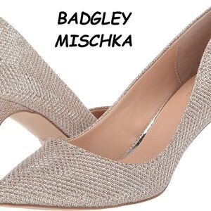 Jewel Badgley Mischka Womens Rudy Metallic Dress Pumps, Sz 7.5 & 9.5, NIB